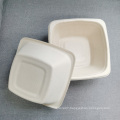 100% Compostable Sugarcane Fiber 24oz Square Bowls